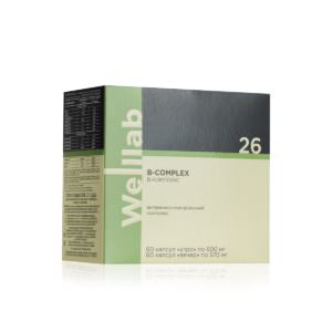 Welllab B-complex, 2 упаковки по 60 капсул